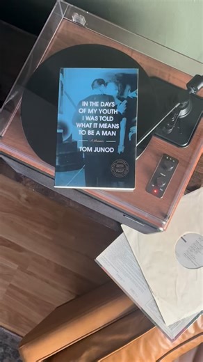 Doubleday Books on Instagram: "Tom Junod’s memoir borrows its title from the Led Zeppelin song “Good Times Bad Times.” IN THE DAYS OF MY YOUTH I WAS TOLD WHAT IT MEANS TO BE A MAN is just one of the many musical touchstones that bring Junod’s vivid memories alive. Do yourself a favor and bookmark our Spotify playlist, linked in @doubledaybooks bio. “What does it mean to be a man? Junod shows us that, in the end, it takes in equal parts courage and love.” — @daniwriter #memoirs #readingplaylist #