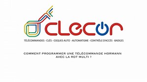 Comment programmer une télécommande HORMANN sur une RDT MULTI V4?