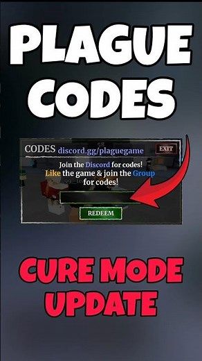 Plague Codes | Cure Mode Update | Roblox