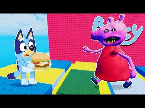 BLUEY en la TORRE TROLL del CERDO HAMBRIENTO | Las Aventuras de BLUEY en ROBLOX!
