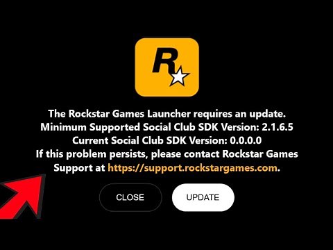 How to Fix Rockstar games launcher requires an update SDK Version 0 0 0 0