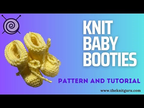 Knitting Simple Baby Booties