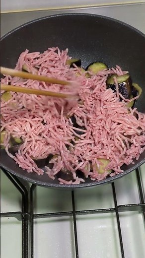 【今日のおつまみ】ナスとひき肉のみそ炒め