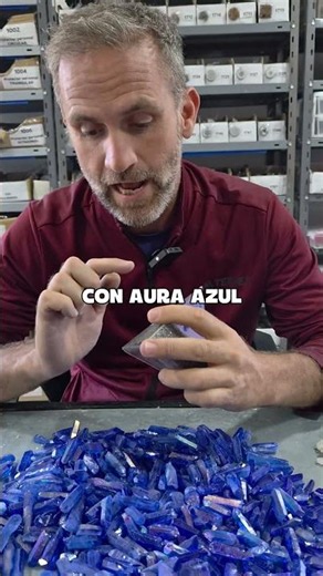 Orgonita Tetraédrica Cuántica con Cuarzo Aura Azul