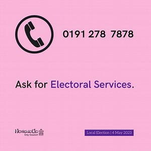 5 comments |  Local elections are taking place in Newcastle on May 4 You will need to bring photo ID to vote at a polling station Find out what ID is accepted  https://orlo.uk/y2FQW You can download a postal vote application form https://orlo.uk/p1u3l | Newcastle City Council | Facebook