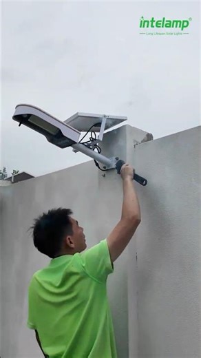 Solar street light outdoor motion sensor #intelamp #solarpower #solarlight #solartips