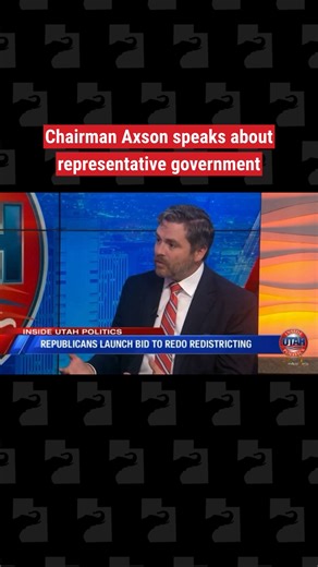 Chairman Axson underscores that representative government is the cornerstone of our Republic — a system built on accountability, structure, and constitutional balance. #utgop #utpol | Utah Republican Party
