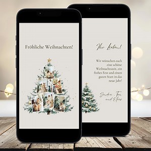 Personalized Christmas Card | Christmas Card & Greetings | Christmas Greetings | Status Message | Whatsapp | Digital Card | E-card - Etsy