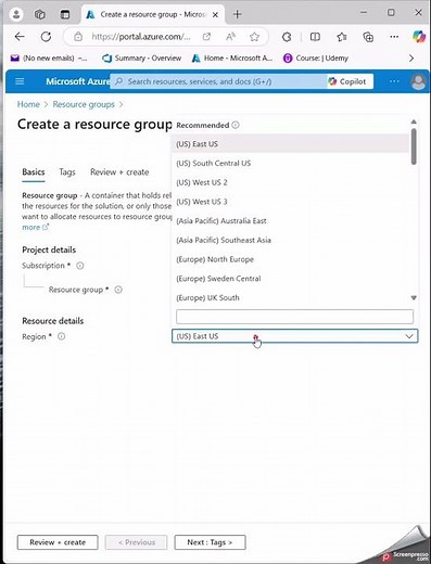 how to create a resource groupin azure ml