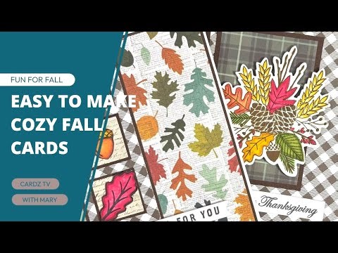 EASY TO MAKE COZY FALL CARDS