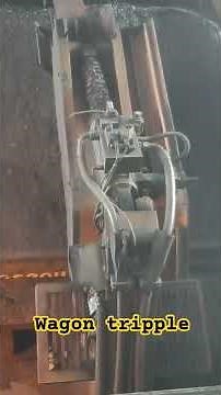 Railway wagon unloading system