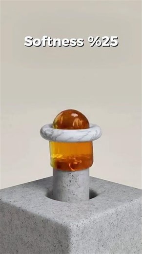 0% vs 100% softness jelly simulation