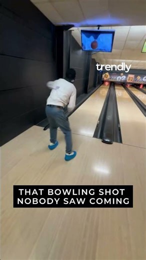 Kid Throws Bowling Ball… It Hits the TV Above?!