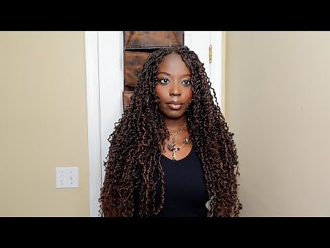Mini Passion Twist Tutorial | DIY, Freetress Water Wave Hair