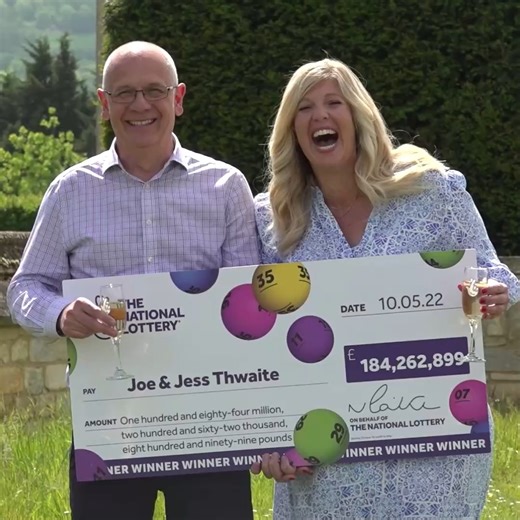 Meet Britain's biggest ever lottery winners. The winners, married couple Joe and Jess Thwaite from Gloucester won a record-breaking £184,262,899 in the draw on Tuesday, May 10. | Stoke-on-Trent Live