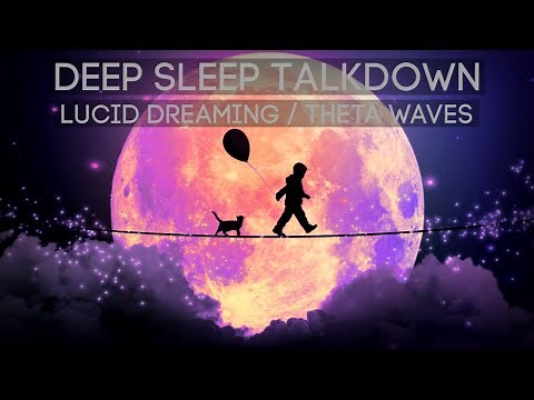 Guided Sleep Talk Down | 432 Hz Lucid Dreaming Deep Sleep Hypnosis | Theta Wave Dreaming Music