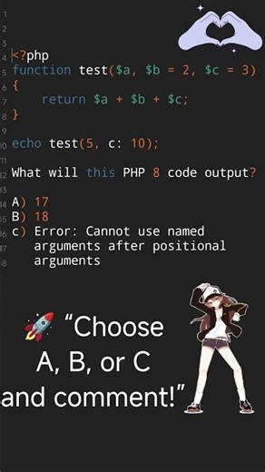 #php #interview #coding #question #tutorial #programming #development #webdevelopment #php8 #code