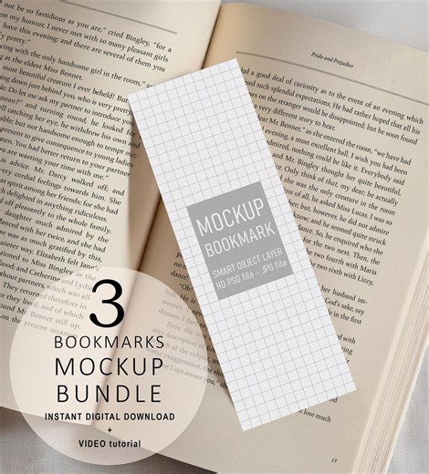 Bookmark Mockup Bundle 2x6" Blank Bookmark Mockup Clean Rustic Mockup Realistic Smart Object Photoshop Digital Instant Download Tutorial - Etsy