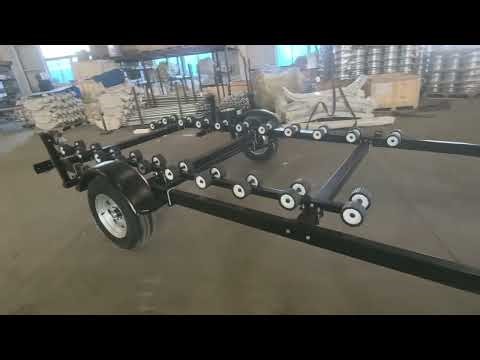 Hot-dip galvanized boat trailer