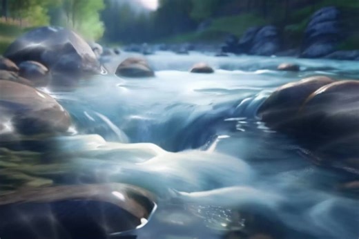 the soothing sound of water in the river | ASMR #fyp #asmr #sounds #water #river