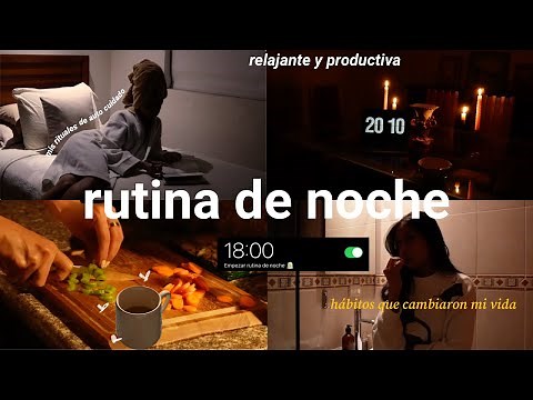 RUTINA DE NOCHE | hábitos para despertar temprano, skincare, aesthetic