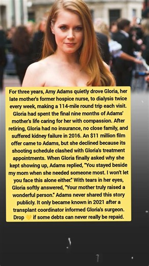 Amy Adams' Secret Act of Kindness That Will Restore Your Faith in Humanity ❤️ | Emotional True Story