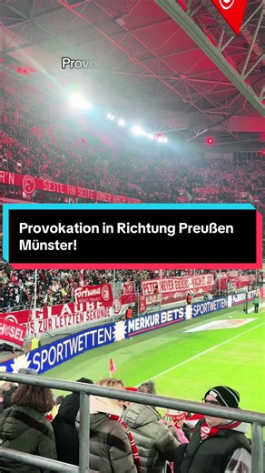 Provokation in Richtung Preußen Münster von den Fortuna Düsseldorf Ultras! ❤️🤍 #f95 #fortunadüsseldorf #ultras #gesang #fortuna @f95 @Freddy