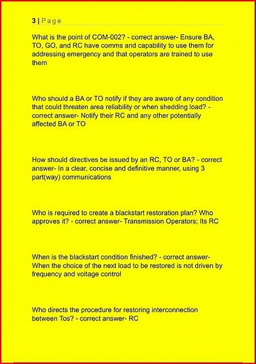 Nerc Test Updated Actual Exam With Correct Solutions1090 video