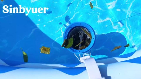 Above Ground Pool Skimmer Comes with 3 Skimmer Socks | Height-Adjustable Wall Mount Surface Skimmer | Heavy-Duty Floating Pool Skimmer - Auto-Skimming Leaves & Fine Debris from Pool Surface