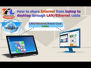 How to share Internet from laptop to desktop through LAN/Ethernet cable | #shareInternet |#internet