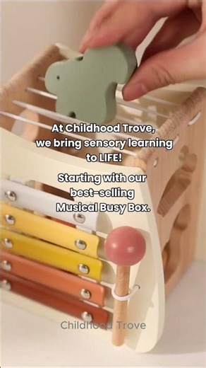 The Musical Toy That Grows With Your Baby | Montessori Sensory Busy Box 🎶