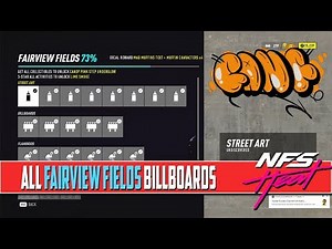 Need For Speed Heat ALL COLLECTIBLES Locations Fairview Fields
