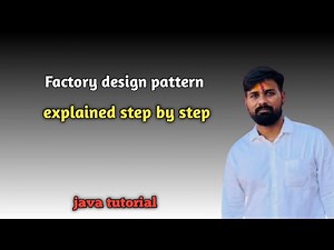 Factory design Pattern | Explained step by step through code in java