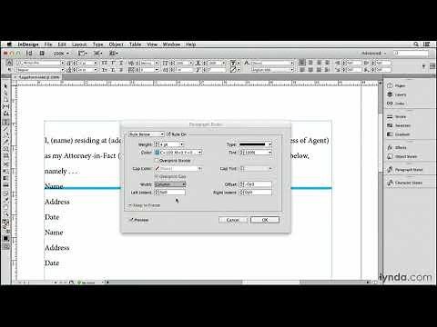 InDesign Tutorial - Make a fill-in-the-blank label for contracts and forms