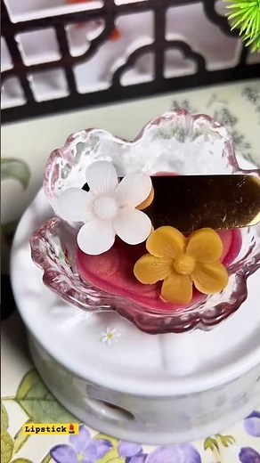 how to make lipstick at home / DIY Lipstick making tutorial / homemade lipstick #makeup​​ #shorts