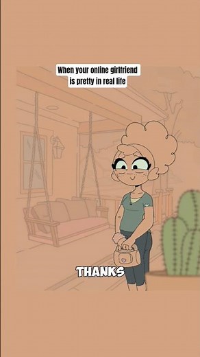 When your online girlfriend is pretty in real life #shortsfeed #animation #shorts
