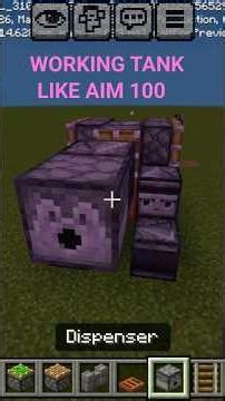 How to make working tank in minecraft #minecraft