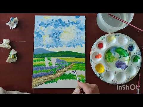 Paisaje impresionismo fácil. Easy impressionist painting