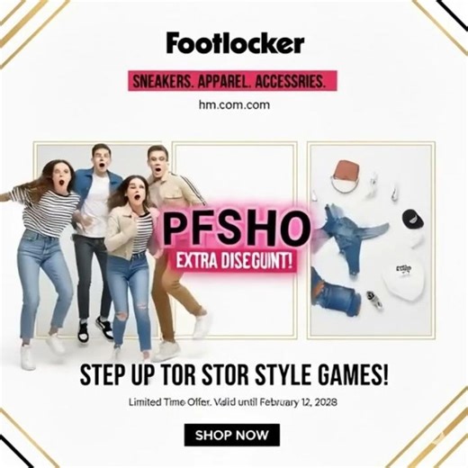 DISCOUNT COUPON FOOT LOCKER كود خصم 2026فوت لوكر : PFSHO FOOTLOCKER