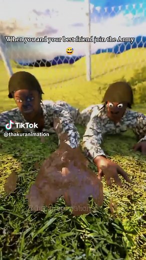 When you and your friend join the army😅 #foryoupage #animation #explore #funny #tiktoktainment