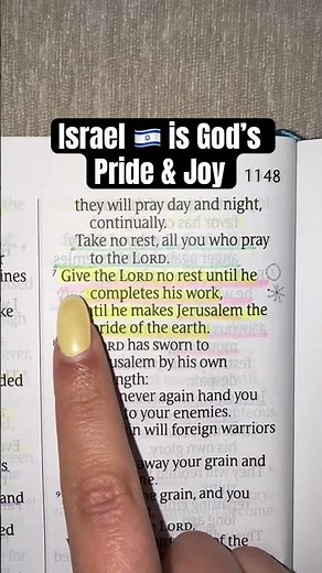 Don’t Stop Praying for Jerusalem 🙏 Isaiah 62:6–7