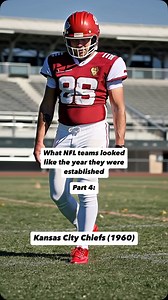 Chiefs (Dallas Texans): Debuted in AFL on 9/10/1960, lost 21-20 to Los Angeles Chargers at Cotton Bowl (50,000 seats, Dallas). Wore red wool jerseys with white numerals, white wool pants with thin red stripe, white socks with red trim, red plastic helmets with white Texas outline/gold star, no face masks. Red-brick venue with white-painted single-tiered grandstand, patchy grass, urban streets/trees. Dolphins: Launched in AFL on 9/2/1966, lost 23-14 to Oakland Raiders at Orange Bowl (35,000 seats