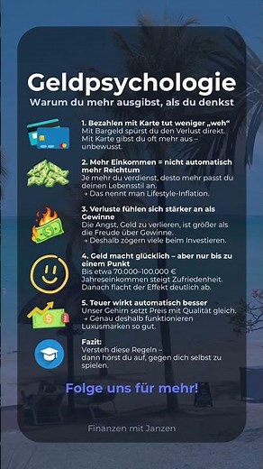 Geldpsychologie – warum du mehr ausgibst, als du denkst | #geld #finanzen