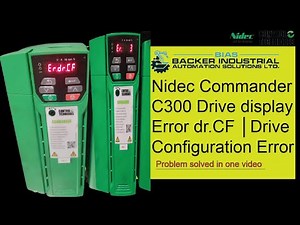 Nidec Commander C300 Drive display Error dr.CF │Drive Configuration Error │#controltechniques