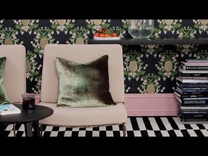 Interior Design — DIY Bold Patterned Wallpaper Project