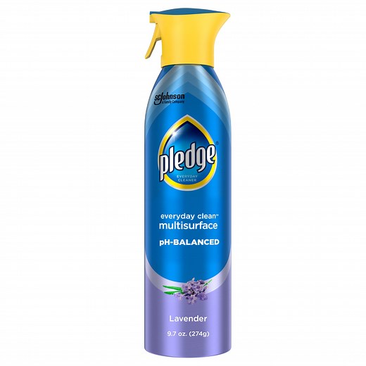 Pledge Everyday Cleaner Multi Surface, Aerosol, Lavender Scent, 9.7 oz