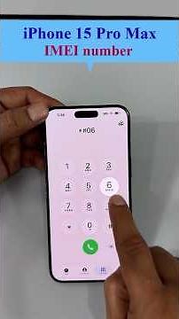 4. How to check the "IMEI Number" of iPhone 15 Pro Max. #iphone #smartphone #iphone15promax