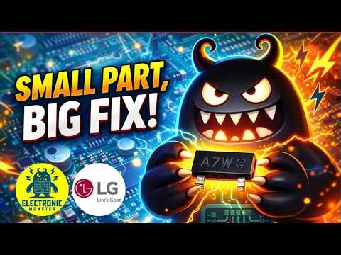 Small Part, Big Fix! ⚡LG HiFi Setup Repair | Tiny SMD Transistor Replacement ⚡