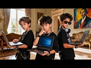 3 genius kids hack into CEO dad's system to help mom teach him a lesson and steal his 300 million!