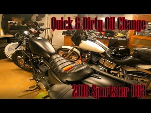 Oil Change 883 Iron Sportster